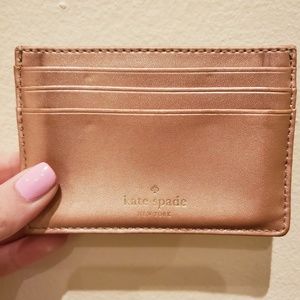 kate spade Accessories - Kate Spade Gold Card Holder kate spade Accessories - Kate Spade Gold Card Holder
